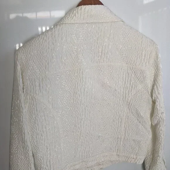 MSK Ladies Light Weight Jacket Cream color Fully Lined - Picture 5 of 8